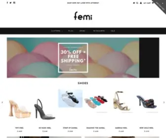 Shopfemi.com(Femi Boutique) Screenshot