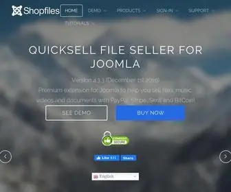 Shopfiles.com(Home of the QuickSell Joomla Extension) Screenshot