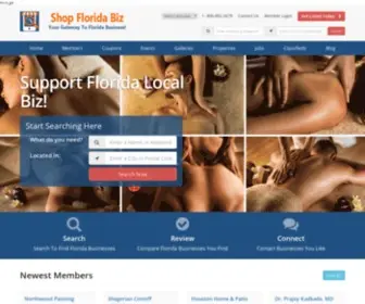 Shopfloridabiz.com(Home Florida Local Businesses Directory) Screenshot