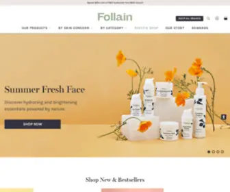 Shopfollain.com(Follain) Screenshot