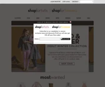 Shopfortots.com.au(Shop For Tots Shop For Tweens) Screenshot