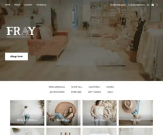 Shopfrayboutique.com(Fray Boutique) Screenshot