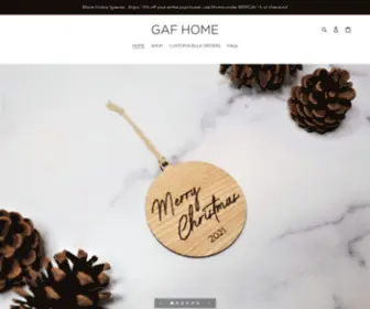 Shopgafhome.com(GAF Home Custom laser cut and engraved home décor and gifts) Screenshot