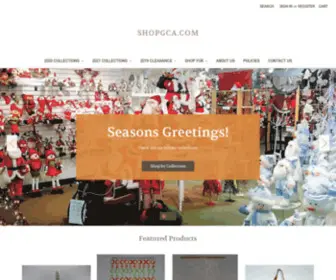 Shopgca.com(Holiday, seasonal home decoration, art glass & gift wholesaler) Screenshot