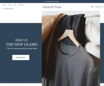 Shopgeneralissue.com(General Issue) Screenshot