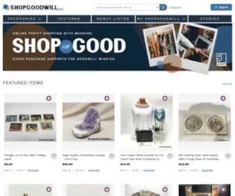 Shopgoodwill.com(Online Marketplace for Goodwill thrift stores) Screenshot