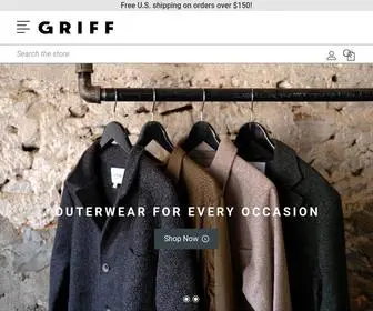 Shopgriffgoods.com(Griff Goods) Screenshot