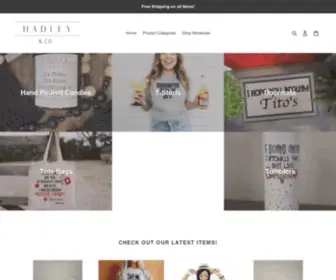 Shophadleyandco.com(Hadley & Co) Screenshot