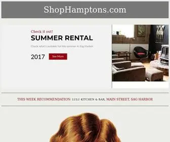 Shophamptons.com(Hamptons Shopping Guide) Screenshot