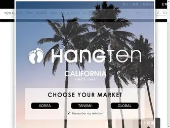 Shophangten.com(Hang Ten official website) Screenshot