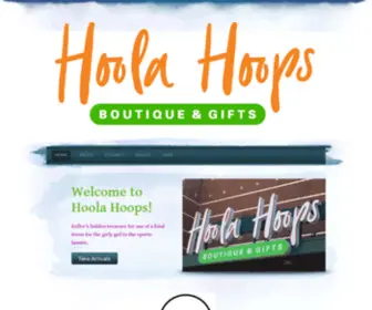 Shophoolahoops.com(Hoola Hoops) Screenshot