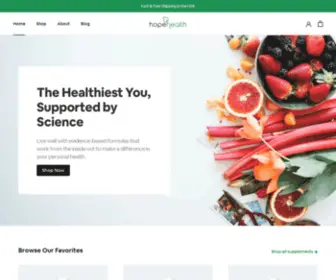 Shophope.com(Hope Health) Screenshot