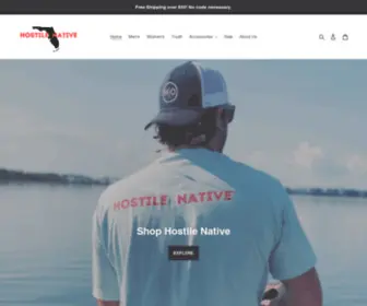 Shophostilenative.com(Hostile Native) Screenshot