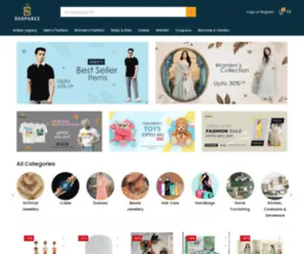 Shophree.com(Online Shopping Platform In India) Screenshot
