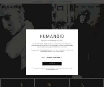 Shophumanoid.com(Humanoid World) Screenshot