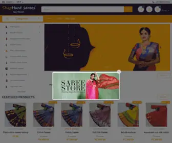 Shophuntsarees.com(ShopHunt Sarees Home) Screenshot