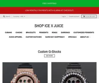 ShopicexJuice.com(SHOP ICE X JUICE) Screenshot