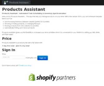 Shopifyassistant.com(Home) Screenshot