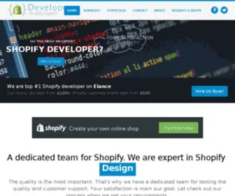 Shopifydevelopers.net(Shopifydevelopers) Screenshot