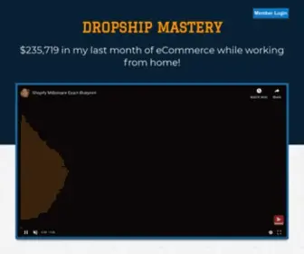 Shopifymastery.com(Shopify Mastery) Screenshot