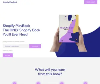 Shopifyplaybook.com(Shopify PlayBook) Screenshot