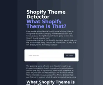 Shopifythemedetectorapp.com(Shopify Theme Detector) Screenshot