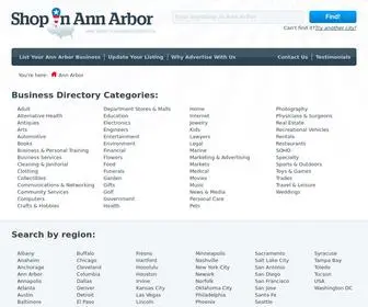 Shopinannarbor.com(Ann Arbor Business Directory) Screenshot