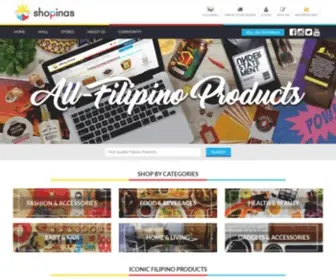 Shopinas.com(Curating Filipino Goodness) Screenshot