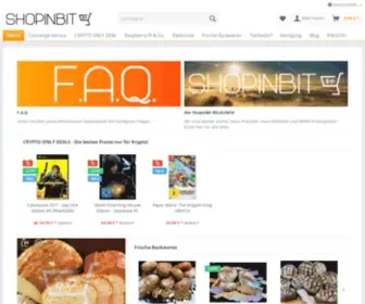 Shopinbit.de(Mit Bitcoin bezahlen leicht gemacht) Screenshot