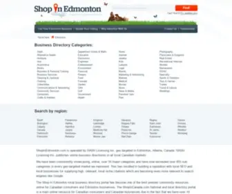 Shopinedmonton.com(Edmonton Business Directory) Screenshot