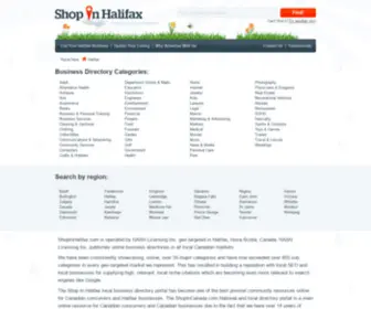 Shopinhalifax.com(Halifax Business Directory) Screenshot