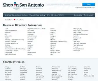 Shopinsanantonio.com(San Antonio Business Directory) Screenshot