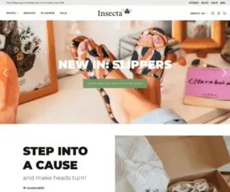 Shopinsecta.com(Insecta Shoes) Screenshot
