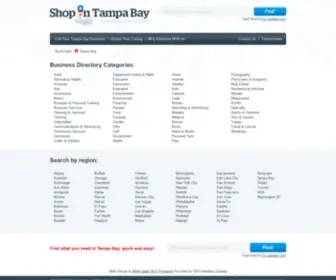 Shopintampabay.com(Tampa Bay Business Directory) Screenshot