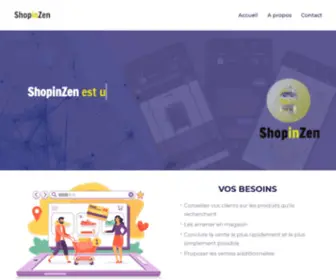 Shopinzen.com(Votre vendeur digital) Screenshot