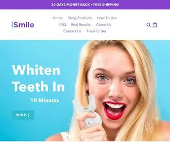 Shopismile.com(ISmile Whitening) Screenshot