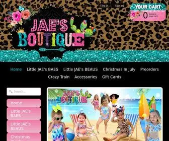 Shopjaes.com(JAE's Sweet Boutique) Screenshot