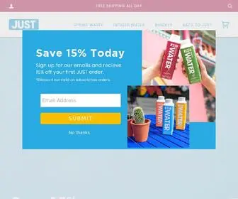 Shopjustwater.com(JUST WATER) Screenshot