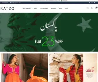 Shopkatzo.com(Katzo Official Online Store) Screenshot
