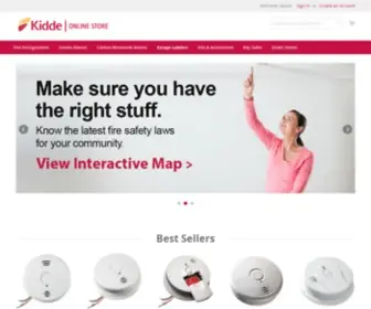 Shopkidde.com(Shop Smoke Alarms) Screenshot