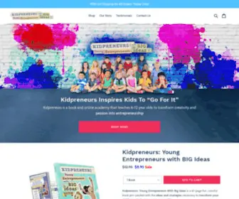 Shopkidpreneurs.com(Raising Empowered Kids) Screenshot