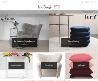 Shopkontrast.com(Buy Stylish Danish Furniture and Home Decor) Screenshot