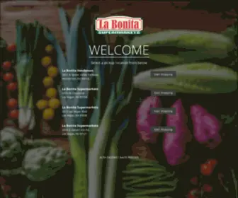 Shoplabonita.com(La Bonita Supermarkets) Screenshot