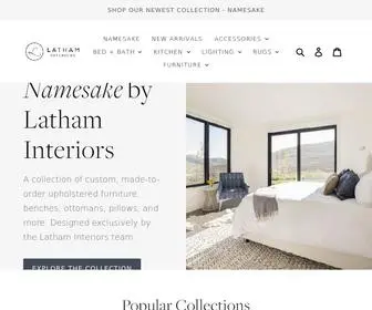 Shoplatham.com(Latham Homewares & Furnishings) Screenshot