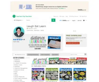 Shoplaugheatlearn.com(Laugh Eat Learn Teaching Resources) Screenshot