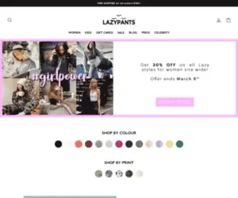 Shoplazypants.com(Most comfortable sweatpants) Screenshot