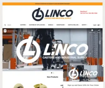 Shoplinco.com(Casters, Wheels, Handtrucks & More) Screenshot