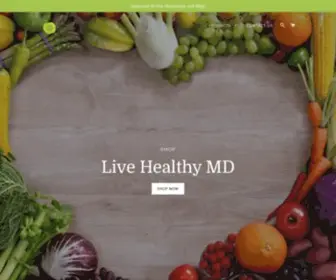 Shoplivehealthymd.com(Shop Live Healthy MD) Screenshot