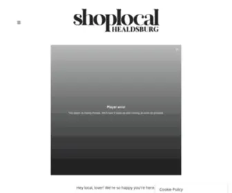 Shoplocalhealdsburg.com(Shop Local Healdsburg) Screenshot