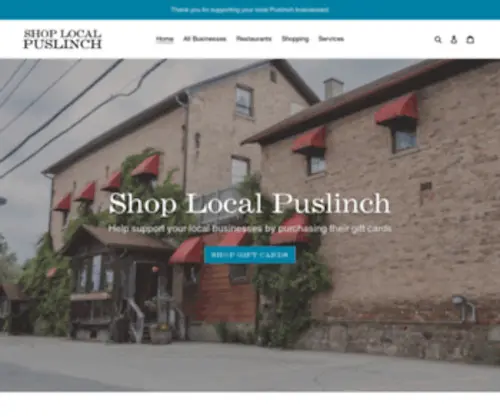 Shoplocalpuslinch.ca(Shoplocalpuslinch) Screenshot